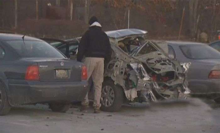 Honda Civic вибухнула через спроби відкрити багажник (10 фото)