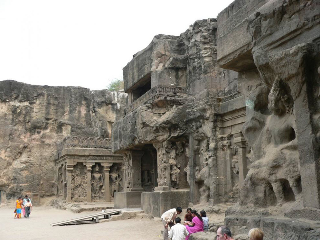 Уникальный храм Кайласанатха архитектура