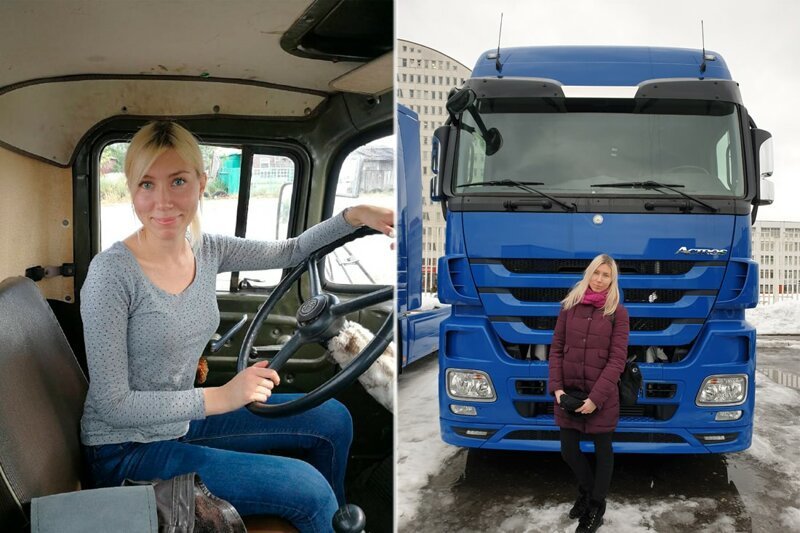 «В автошколе думали, что я ошиблась дверью». История Саши — самой молодой дальнобойщицы Беларуси 
