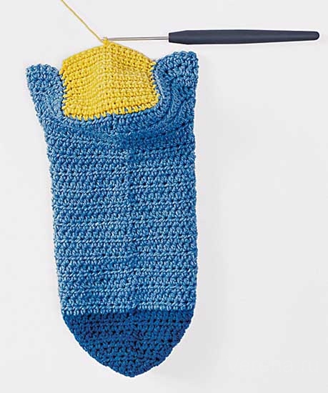 Еще один способ вязания носков крючком вязание