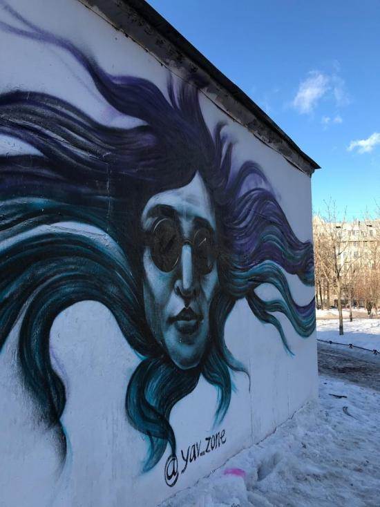 Граффити с Егором Летовым в Петербурге фото Русские художники